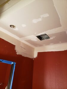 Bathroom ceiling light and fan remodel