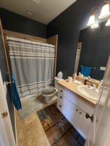 Bathroom freshly painted